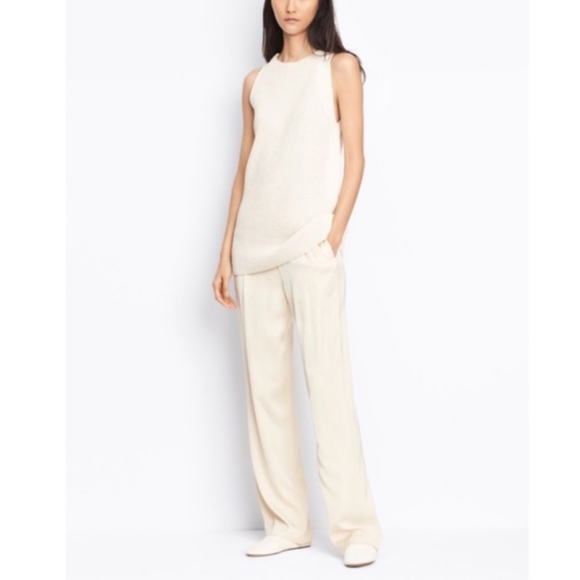 Vince Pants - Vince Pleated Front Silk Like Trousers
